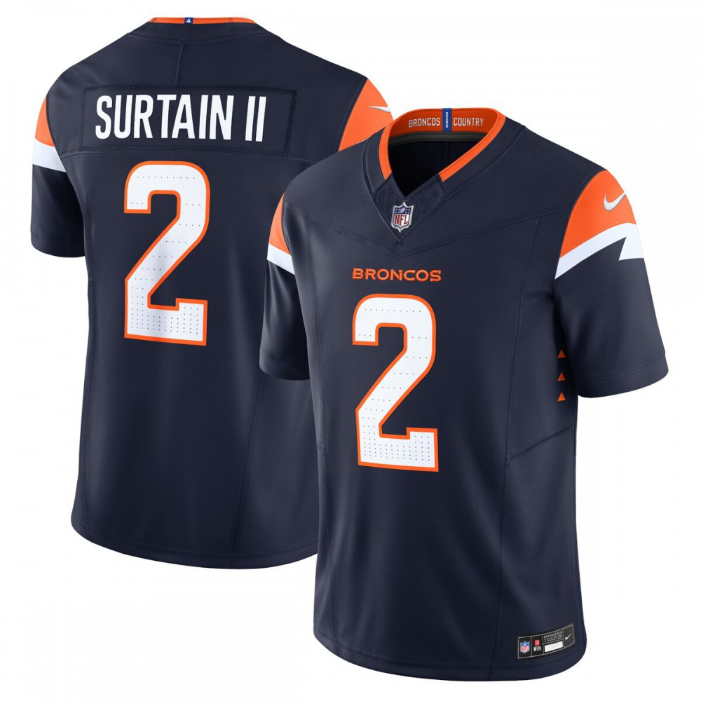 Patrick Surtain II Denver Broncos Nike Mile High Collection Vapor F.U.S.E. Limited Jersey - Navy-GridironStore
